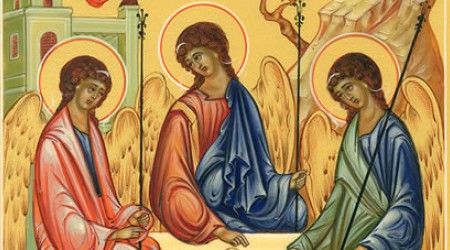 Кто написал икону «Троица»?