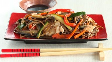 Что является основным компонентом японского национального блюда "Соба"?
