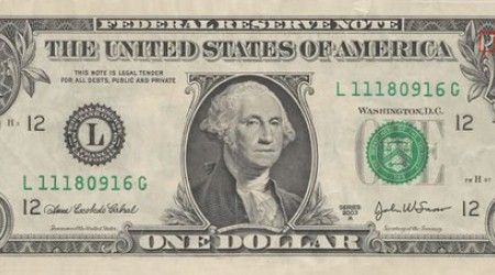 Какой президент изображён на 1$ купюре? 