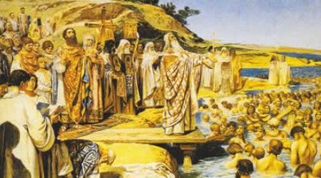 На какой реке произошло Крещение Руси?
