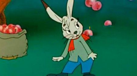 Кто принес в дом зайцев корзину орехов в мультфильме «Мешок яблок»?