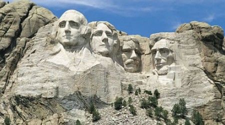 Как называется гора с изображением президентов США?