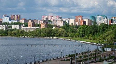 На какой реке располагается город Ижевск?