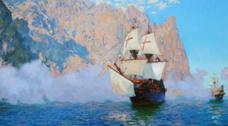 Кто из пиратов плавал на корабле «Золотая лань»?