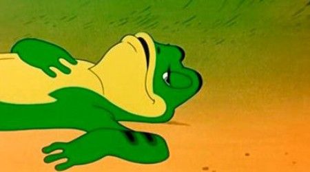 Почему лягушка упала вниз в мультфильме «Лягушка-путешественница»?