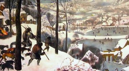 Кто автор картины «Охотники на снегу»?
