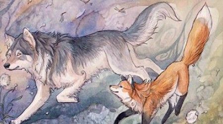 О чем волк попросил лису, встретив ее на дороге с рыбой в мультфильме «Лиса и Волк»?