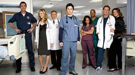 Как называлась клиника, в которой работали главные герои сериала «Клиника»?