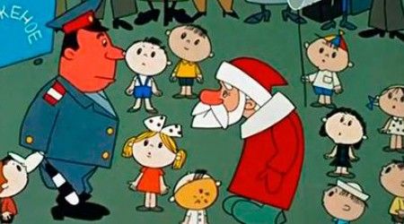 Что случилось с Дедом Морозом, когда он приехал в город посмотреть на лето  в мультфильме «Дед Мороз и лето»?