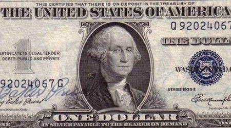 Какой президент изображён на 1$ купюре?