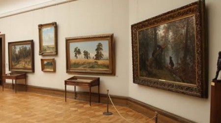 На какой из этих картин Третьяковской галереи нет изображения лошадей?