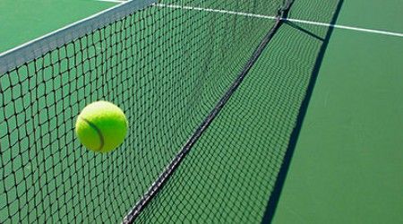 В каком виде тенниса высота сетки чуть выше 15 сантиметров?