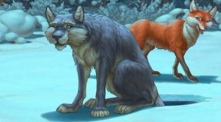 Кто поколотил волка в мультфильме «Лиса и Волк»?